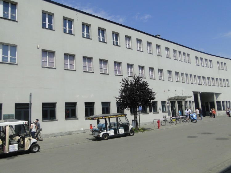 Schindler's huge factory, which now stands as a museum in Krakow.  